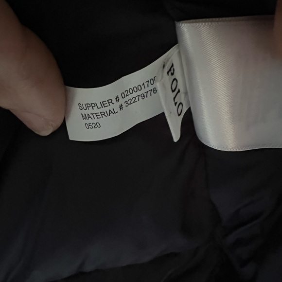 Polo Puffy Winter Navy Blue Jacket sz 7 - Picture 7 of 12